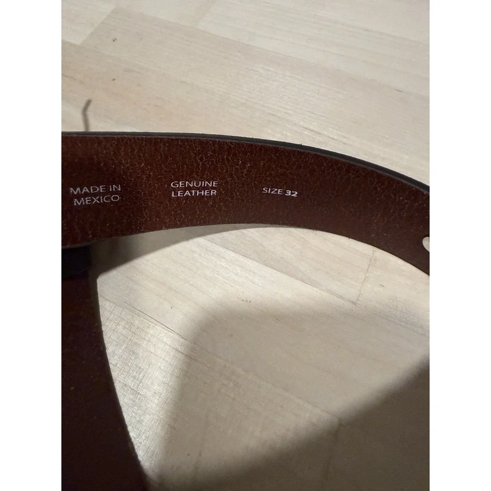 Zep Pro Concho Montana Griz Belt Mens 32 Brown Leather‎ Brass Made In USA